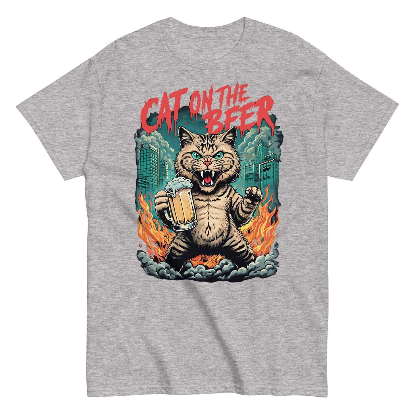 Cat On The Beer classic T-shirt