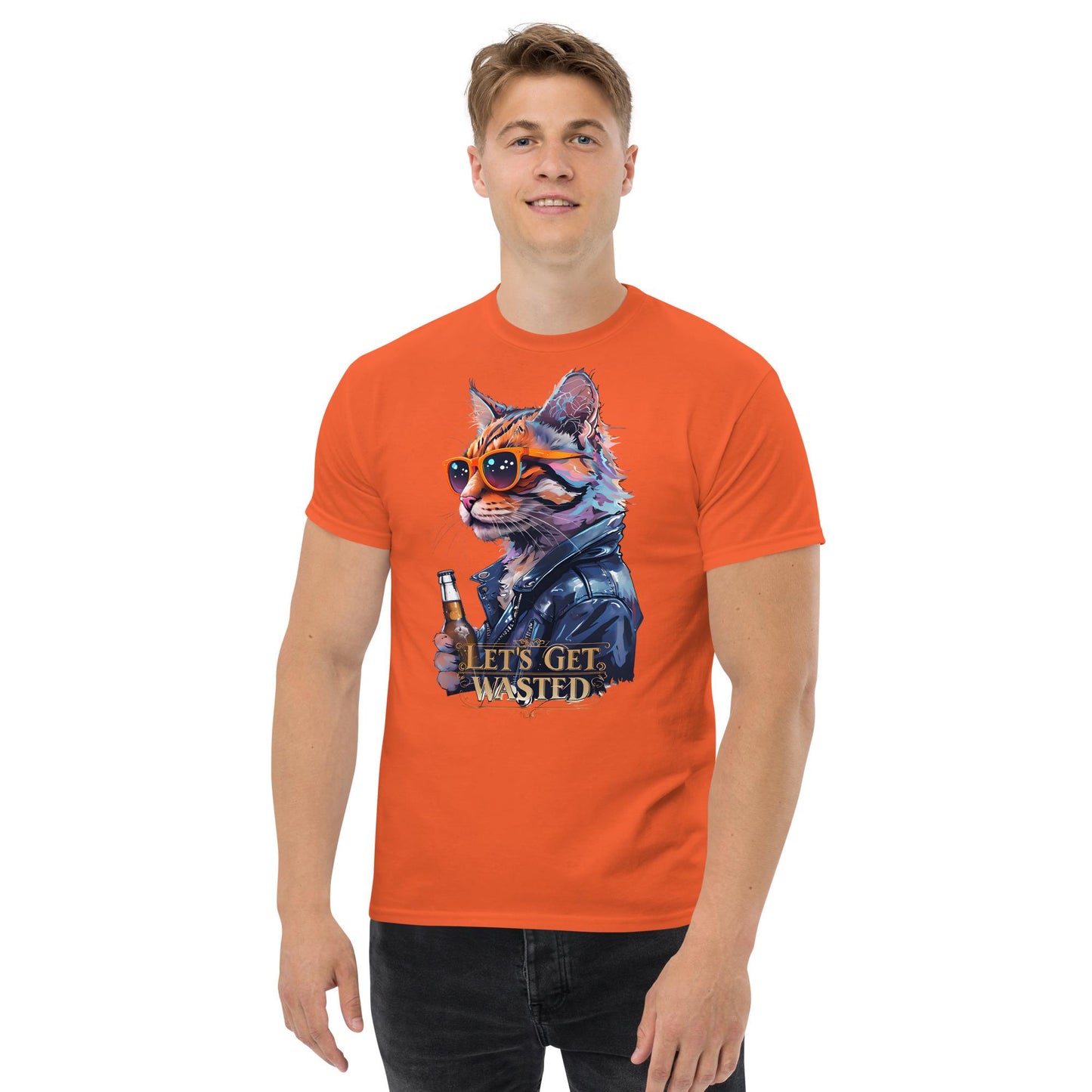 Cat Wasted classic T-shirt