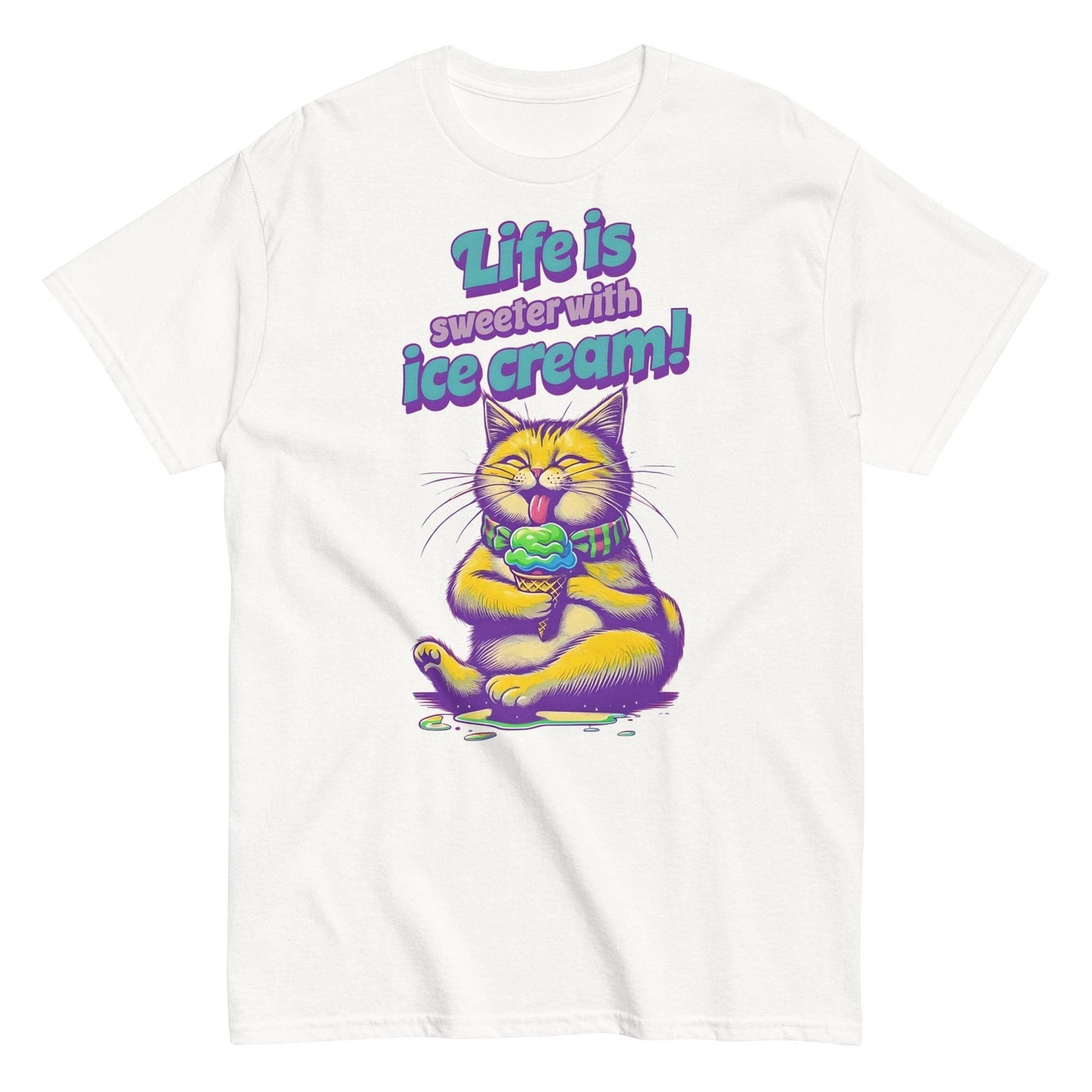 Cat Ice Cream classic T-shirt