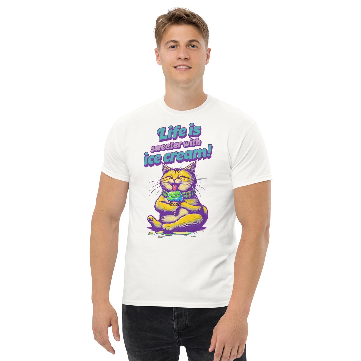 Cat Ice Cream classic T-shirt