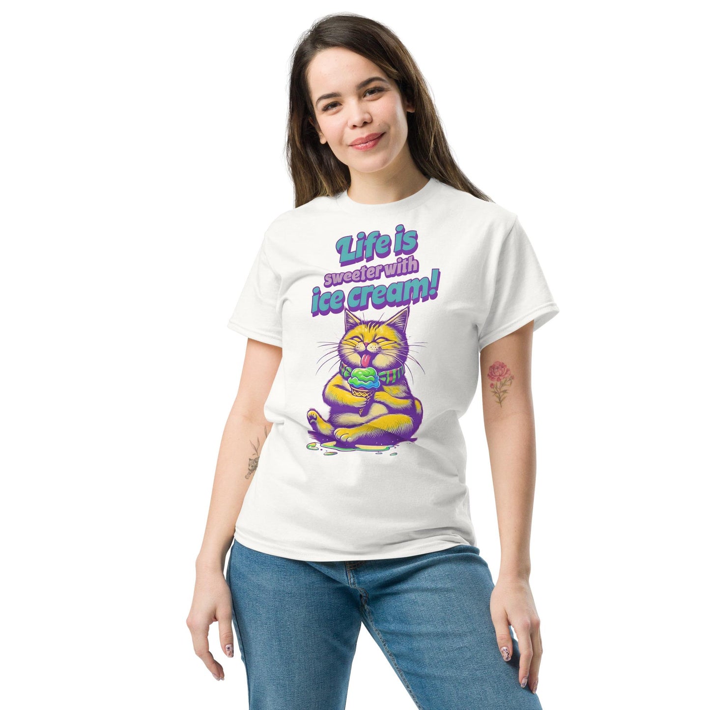 Cat Ice Cream classic T-shirt