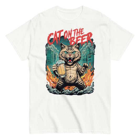 Cat On The Beer classic T-shirt